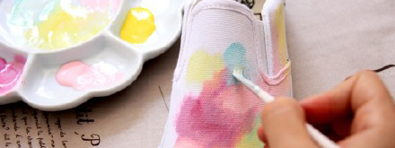（图：纺织颜料在布鞋上的上色应用2）